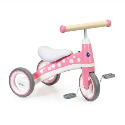Rowerek trójkołowy z pedałami, mini rower dla dziecka, różowy