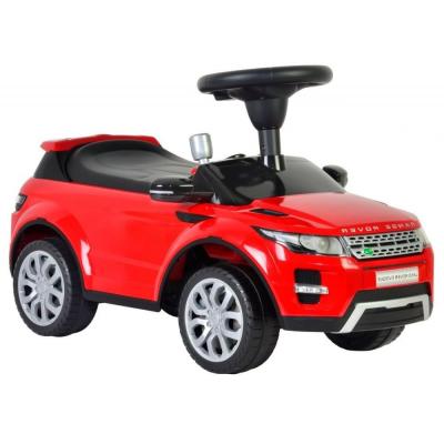 Jeździk, autko, land rover, interaktywny, kolor czerwony