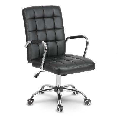 Fotel biurowy, ekoskóra, krzesło, benton, czarny