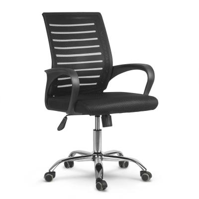 Fotel biurowy, obrotowy, krzesło z mikrosiatki, batura, sofotel, czarny