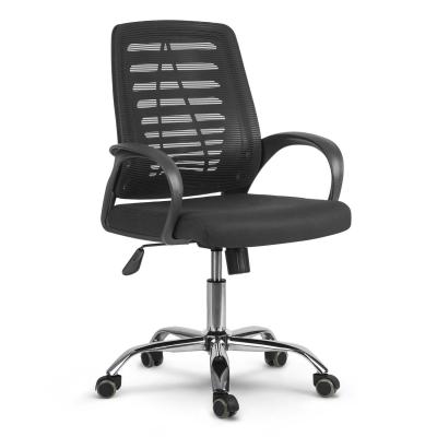 Fotel biurowy, obrotowy, krzesło z mikrosiatki, hunza, sofotel, czarny