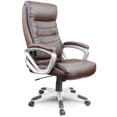Fotel biurowy, obrotowy, ekoskóra, Eago EG-226, brązowy