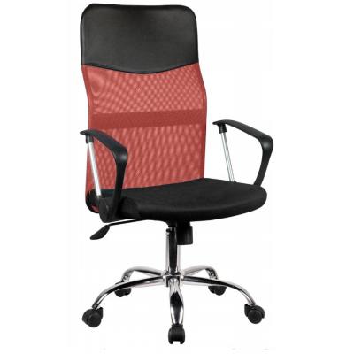 Fotel biurowy, obrotowy, krzesło, nemo, czerwony