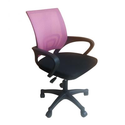 Fotel biurowy, obrotowy, krzesło, moris, różowy