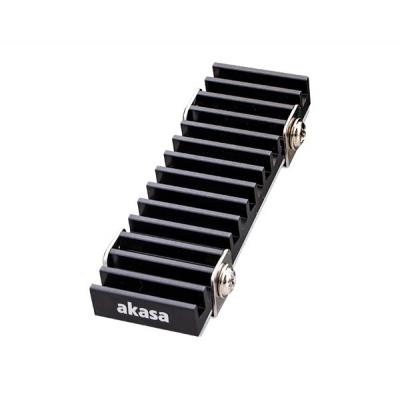 Chłodzenie Akasa Gecko PRO dla dysków M.2 2280 aluminiowy radiator SSD (A-M2HS02-BK)