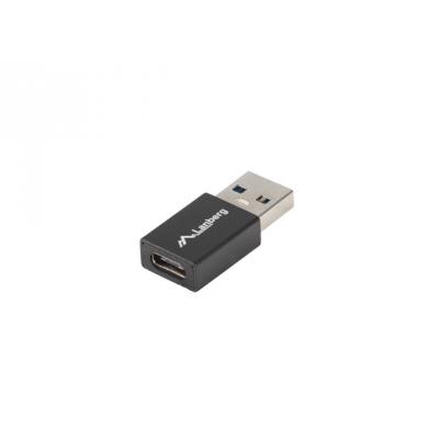 Lanberg Adapter USB-C(F) 3.1 do USB-A(M) Czarny