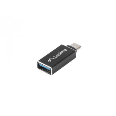Lanberg Adapter USB-C(M) 3.1 do USB-A(F) Czarny OTG