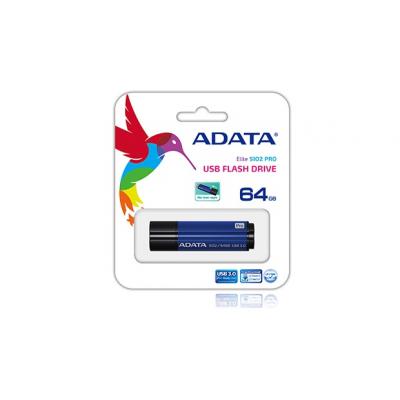 Pendrive Adata DashDrive Elite S102 Pro 64GB USB3.0 niebieski - 100MB / 50MB