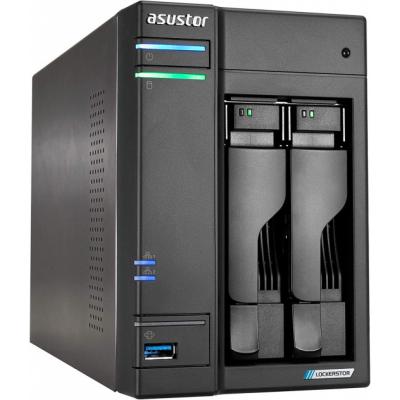 Serwer plików Asustor LOCKERSTOR 2 AS6702T 2-bay, Intel Celeron N5105 Czterordzeniowy 2.0GHz, 4GB RAM DDR4. 4x M.2 PCIe (NVMe), 2x 2.5 GbE. 2x USB 3