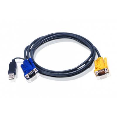 ATEN 5M USB KVM Cable with 3 in 1 SPHD and built-in PS/2 to USB converte 2L-5205UP