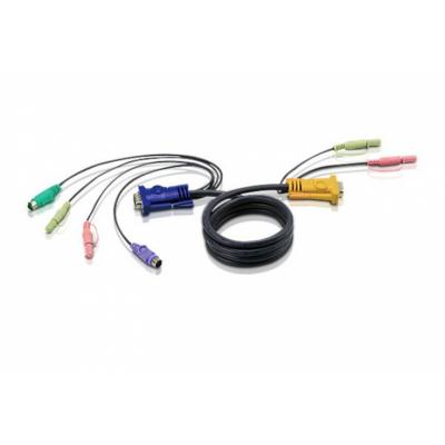 ATEN kabel 2L-5302P 1.8M PS/2 KVM Audio