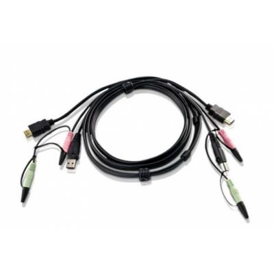ATEN kabel 2L-7D02UH 1.8M USB HDMI KVM z Audio