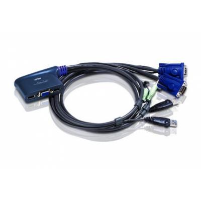 ATEN Przełącznik KVM CS62US-A7 2-portowy USB VGA/Audio (0.9m)