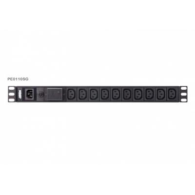 ATEN Basic 1U PDU with surge protection 10A PE0110SG-AT-G
