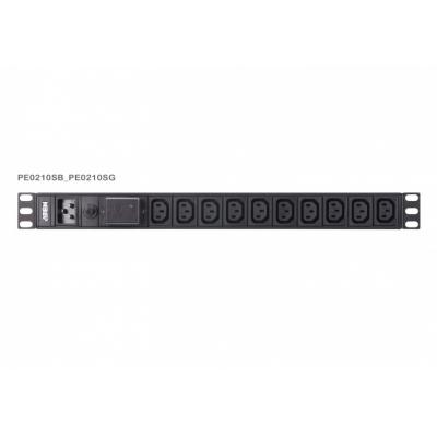 ATEN Basic 1U PDU with surge protection 16A PE0210SG-AT-G