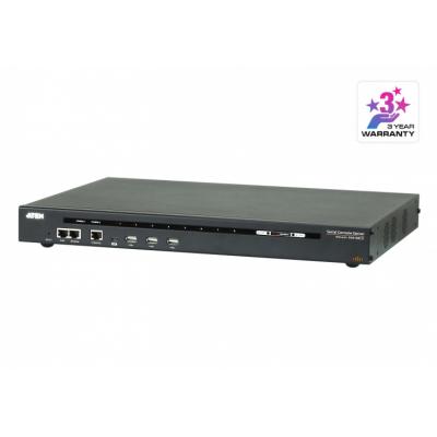 ATEN 8-Port Serial Console Server dual-power (Cisco pin-outs and auto-sensing DTE/DCE function) SN0108CO-AX-G