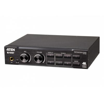 ATEN 4 x 2 True 4K Presentation Matrix Switch with Scaling, DSP, and HDBaseT-Lite VP1421-AT-G
