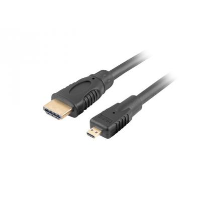 Lanberg Kabel HDMI(M) do HDMI Micro(M) V1.4 1m 4k 3d Czarny