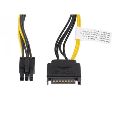 Lanberg Kabel SATA zasilający M do PCI EXPRESS 6PIN 20cm (CA-SA6P-10CU-0020)