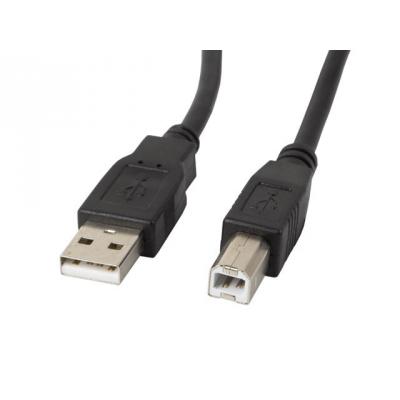 Lanberg Kabel USB-A(M) do USB-B(M) 2.0 0.5m Czarny