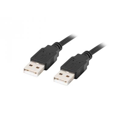 Lanberg Kabel USB-A M/M 2.0 1.0m Czarny