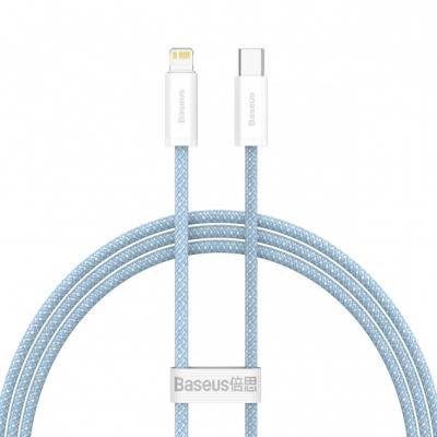 Kabel przewód USB Typ-C - Lightning / iPhone 100cm Baseus Dynamic z obsługą szybkiego ładowania 20W PD - niebieski (CALD000003)