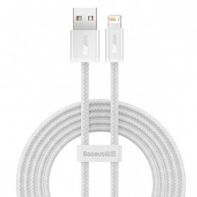 Kabel przewód USB - Lightning / iPhone 200cm Baseus Dynamic 2.4A - biały (CALD000502)