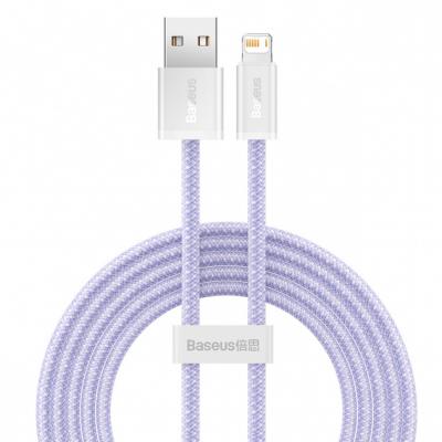 Kabel przewód USB - Lightning / iPhone 200cm Baseus Dynamic 2.4A - fioletowy (CALD000505)