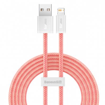 Kabel przewód USB - Lightning / iPhone 200cm Baseus Dynamic 2.4A - pomarańczowy (CALD000507)