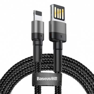 Kabel przewód USB - Lightning / iPhone 100cm Baseus Cafule z obsługą szybkiego ładowania 2.4A (CALKLF-GG1)