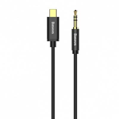 Kabel audio Baseus Yiven M01 USB typ-C / mini-jack (3,5mm) 1,2 m czarny (CAM01-01)