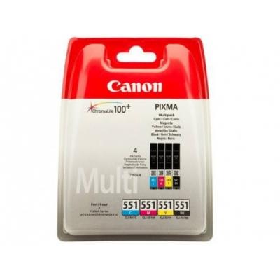 Zestaw Tuszy Canon 551 CLI-551 Multipack(C+M+Y+B) 6509B008