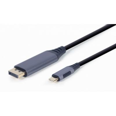 Gembird kabel Adapter z USB Type-C do DP szary 1.8m CC-USB3C-DPF-01-6