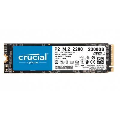Dysk Crucial SSD P2 2TB M.2 PCIe NVMe Gen3 CT2000P2SSD8