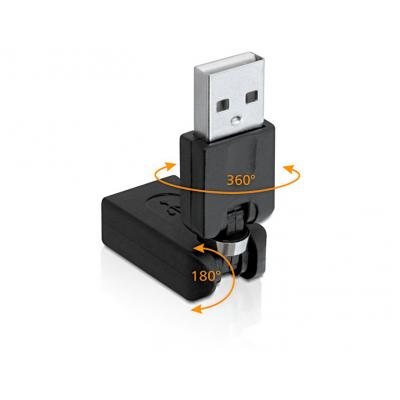 Delock adapter obrotowy 360/180 USB 2.0 AM do USB 2.0 AF