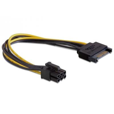 Delock 82924, kabel zasilający SATA (M) na PCI Express 6-pin, 0,21m