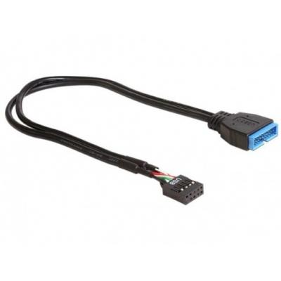 Delock 83281 adapter z wewnętrznego Pin Header 9-pin USB 2.0 na USB 3.0 19-pin męskie