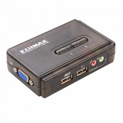 EDIMAX EK-UAK2 2-portowy KVM USB z obsługą dźwięku
