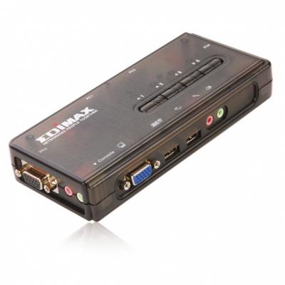 EDIMAX EK-UAK4 4-portowy KVM USB z obsługą dźwięku
