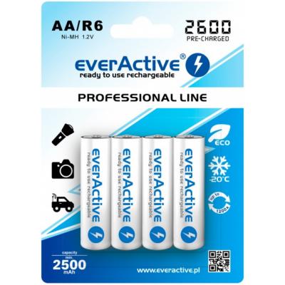 everActive R6/AA 2600mAh Professional line - opak. 4 akumulatorki - blister (EVHRL6-2600)