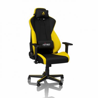 Fotel gamingowy Nitro Concepts S300 Astral Yellow, Czarno-żółty