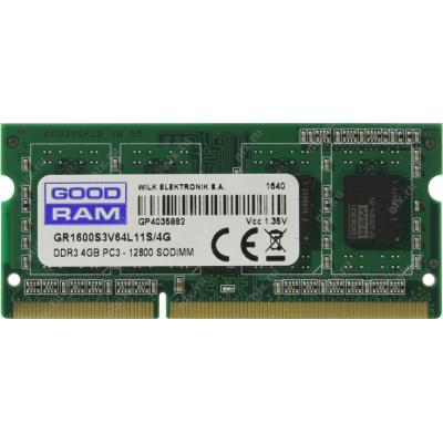 Pamięć GoodRam SODIMM 4GB DDR3 PC1600 CL11 1,35V