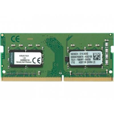 Pamięć Kingston SODIMM 4GB DDR4 2400 CL17 KVR24S17S6/4