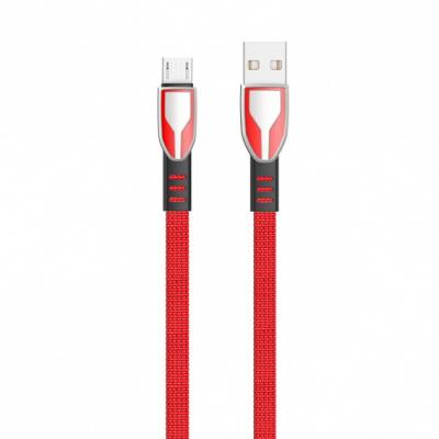 Kabel przewód pleciony USB - micro USB Dudao 100cm 5A - czerwony (L3PROM red)