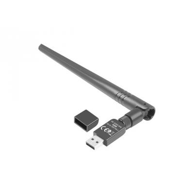 Lanberg Bezprzewodowa Karta Sieciowa USB Nc-0300-Wie N300 1 Wewnętrzna + 1 Zewnętrzna Antena