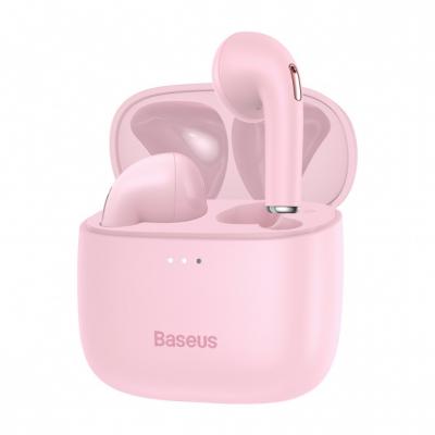 Słuchawki bezprzewodowe TWS Baseus Bowie E8, ładowanie indukcyjne, Bluetooth 5.0 - różowe (NGE8-04)