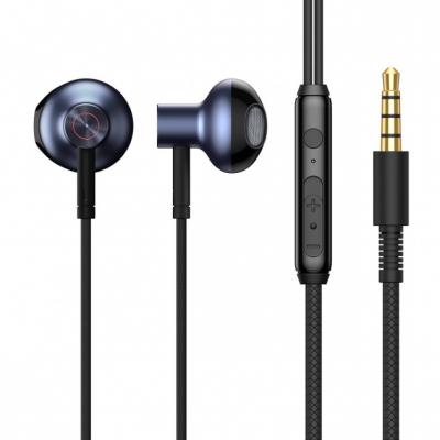 Słuchawki przewodowe Baseus Encok H19 dokanałowe z mikrofonem - czarne (NGH19-01)