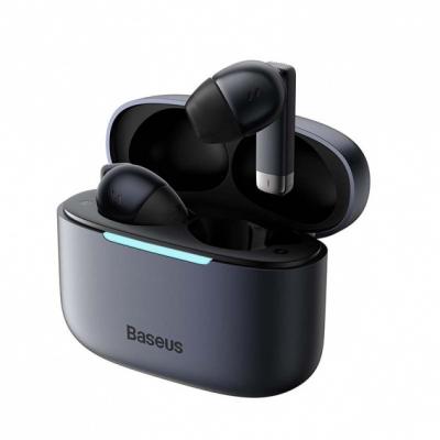 Słuchawki bezprzewodowe TWS Baseus Bowie E9, ładowanie indukcyjne, Bluetooth 5.3 - czarne (NGTW120001)