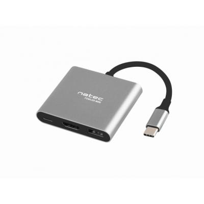 Natec Fowler - Multiport MINI USB-C PD, USB 3.0, HDMI 4K