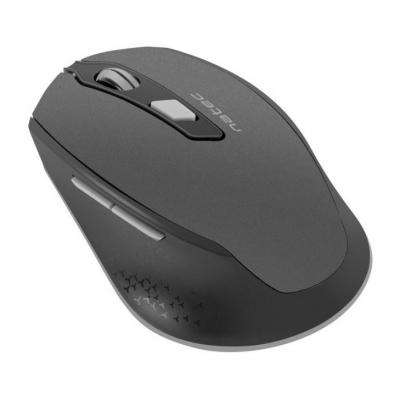 Mysz bezprzewodowa Natec Siskin 2400DPI czarno-szara z cichym klikiem
